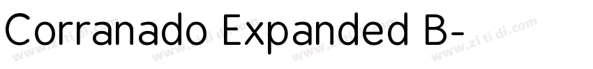 Corranado Expanded B字体转换